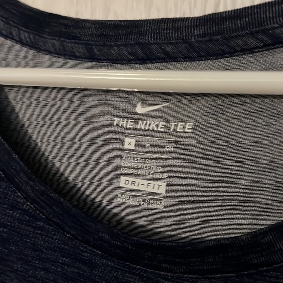 Nike Heathered Navy Pitt Long Sleeve Performance T-Shirt size Small - Picture 5 of 6